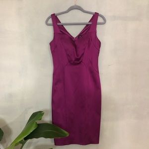 Jax Purple Satin Bodycon Dress